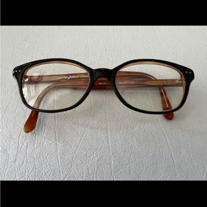BYBLOS NO RX EYEGLASSES B174 7112 50 { } 17 140 MADE IN ITALY 2 TONE FRAME